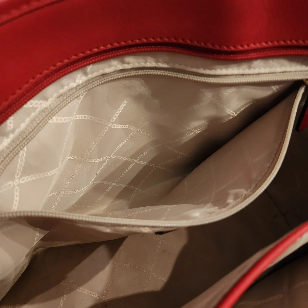 Michael Kors Red Tote Bag - Picture 12 of 16